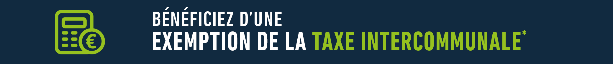 Exemption de la taxe intercommunale